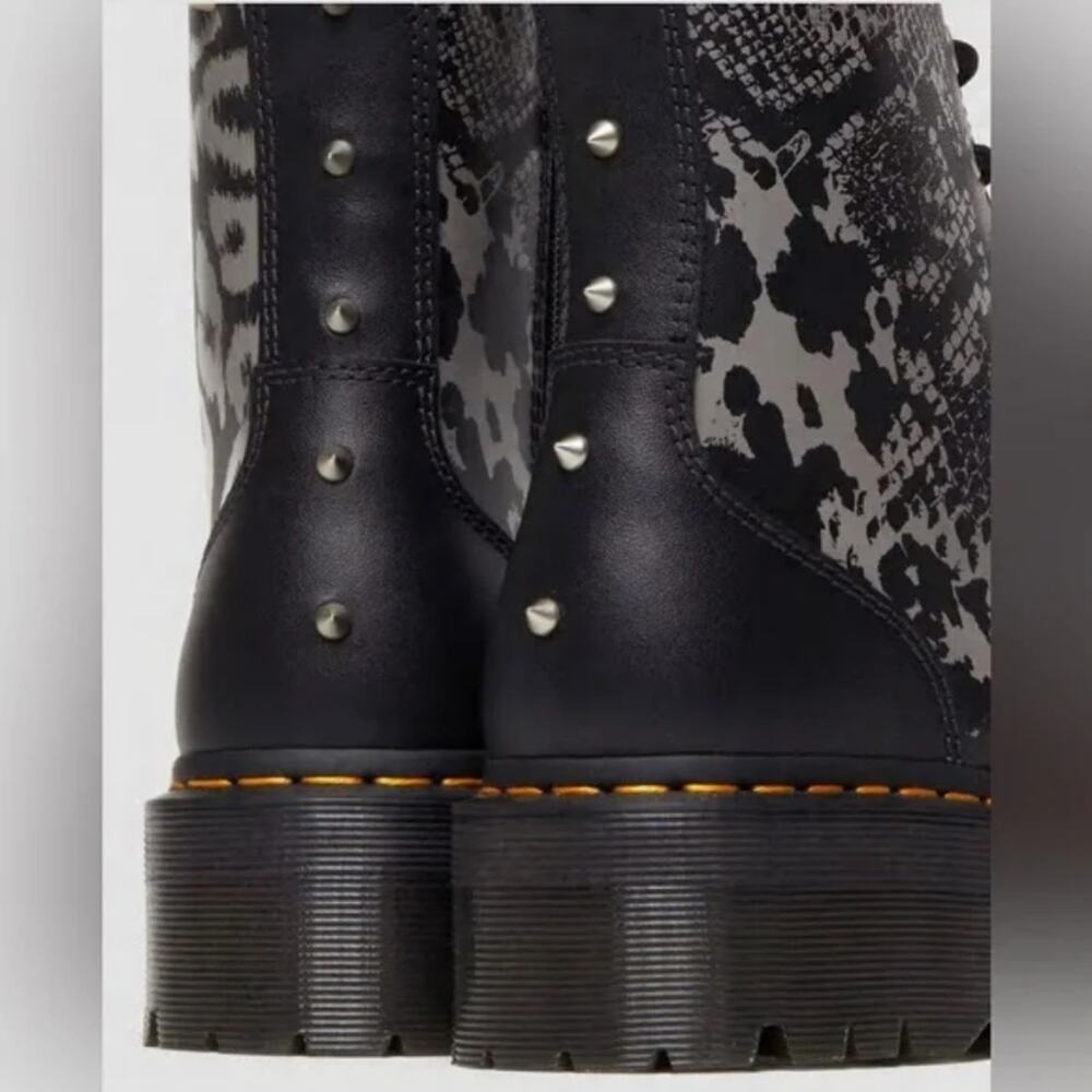 Dr. Martens Jadon Animal Clash Print Leather Unisex Boots men's 5 women's 6 new! - Picture 8 of 10